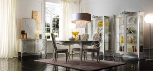Art.710/G Vetrina cristalliera bombata - Art Prestige – Luxury Furniture