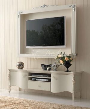 Art.571/C Porta tv con cornice da parete - Art Prestige – Luxury Furniture