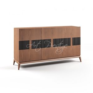 Art.H8430 Credenza entrata 2 ante vetro - Art Prestige – Luxury Furniture